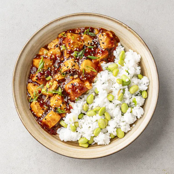 Mapo Tofu With Edamame Jasmine Rice